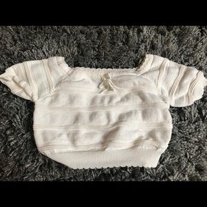 White Kendal & Kylie Crop top